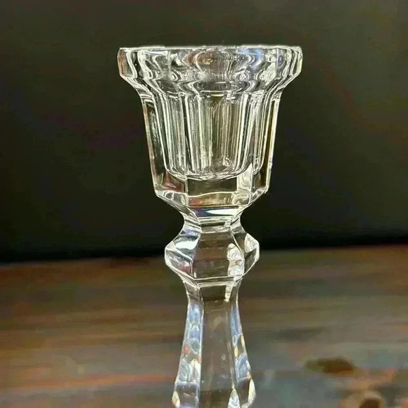 1 Pair Of Crystal Candle Holders/Candlesticks - Picture 3 of 6
